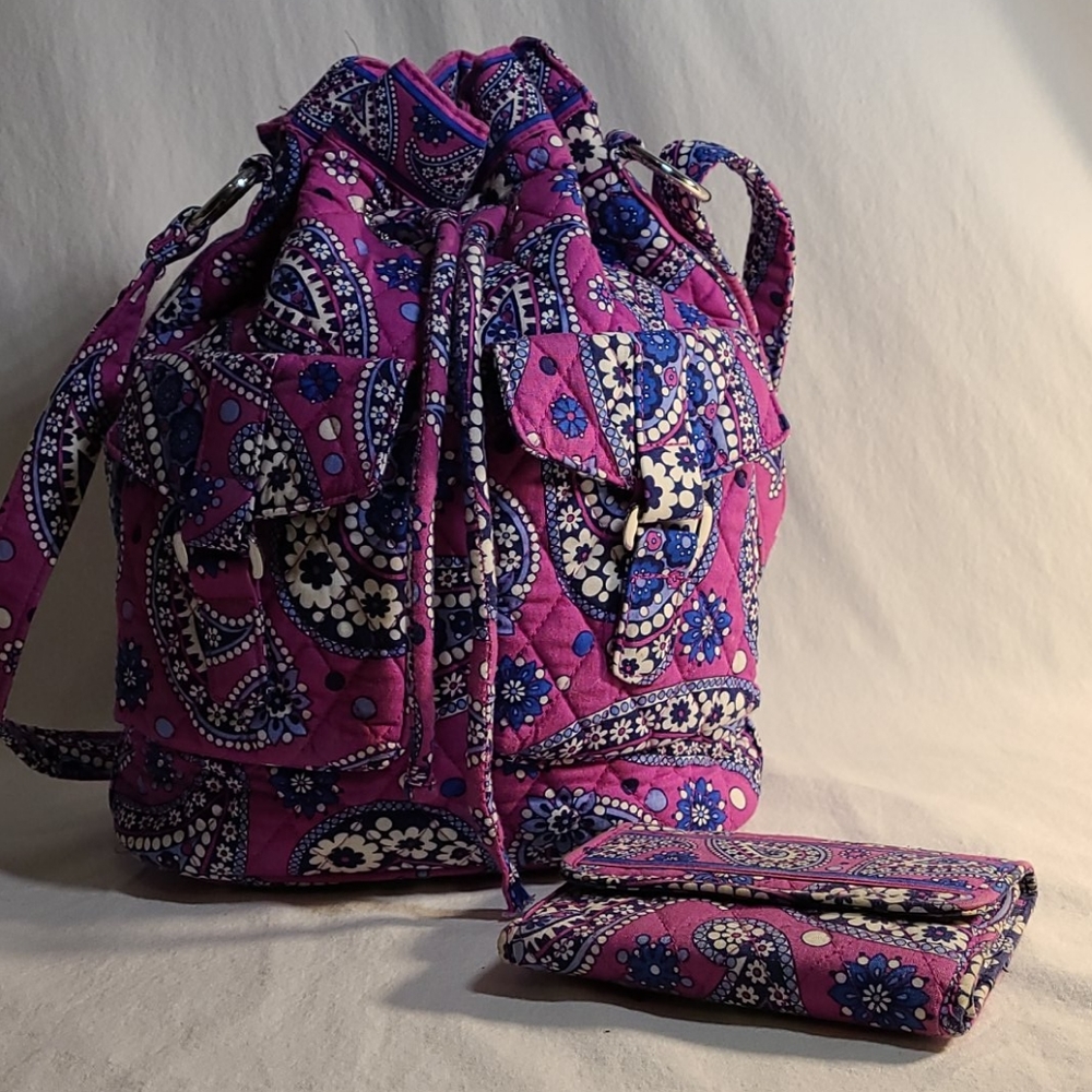 Vera Bradley boisenberry purse and wallet 💞